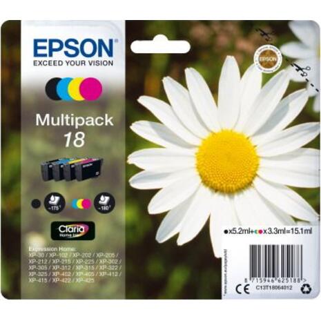 Μελάνι εκτυπωτή Epson 18 T18064010 MultiPack 4 Ink Daisy series C13T18064012